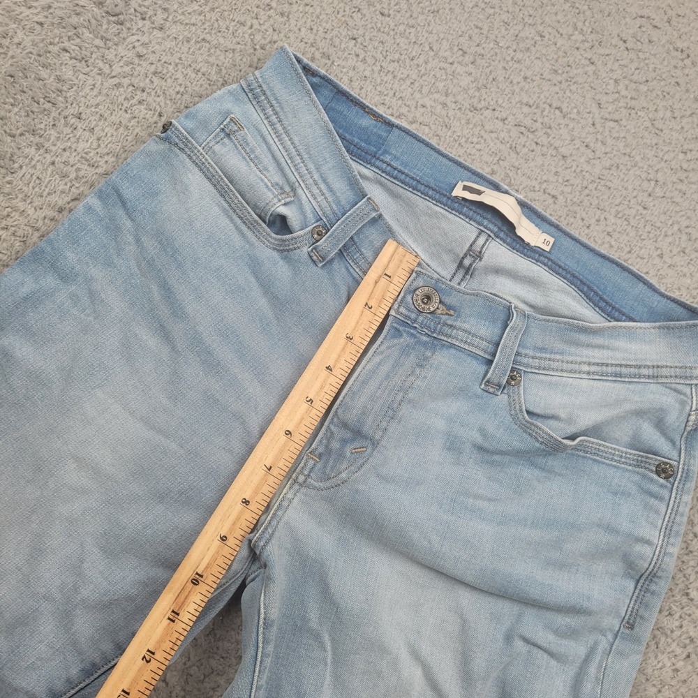Levis Womens 10 W30 Light Wash Denim‎ Cropped Jeans - Picture 5 of 11